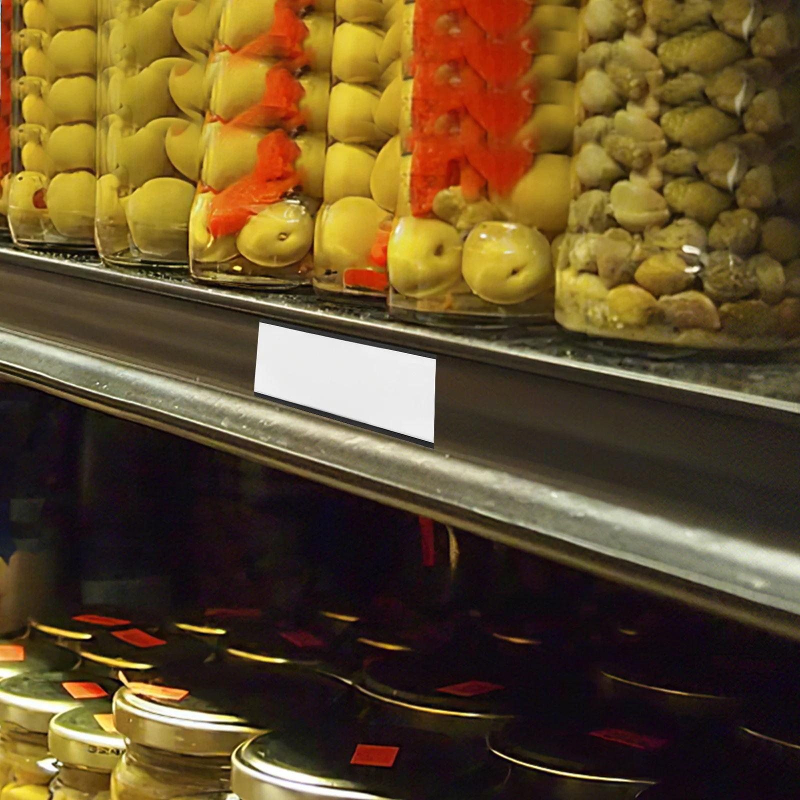 10 set Porta etichette magnetiche Protezioni in plastica trasparente Etichette per scaffali Etichette con nome Pratiche cartellini dei prezzi con clip per display