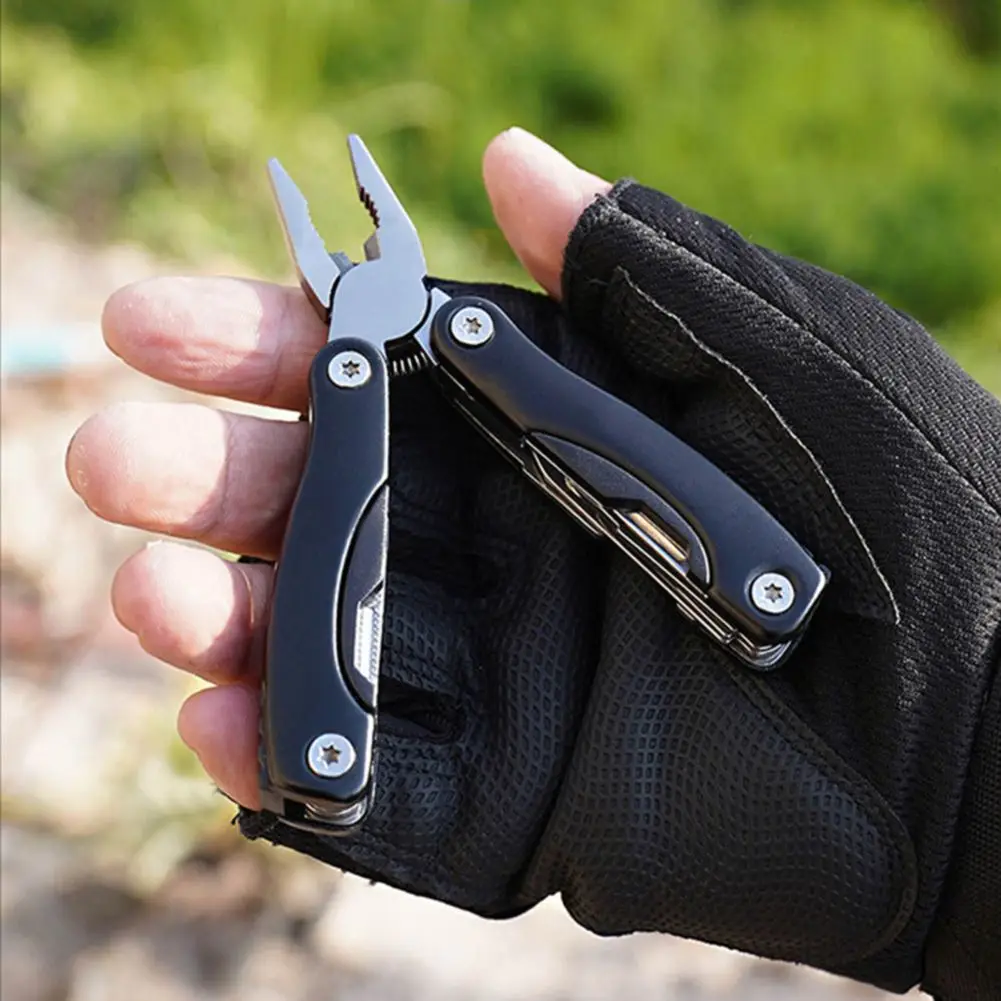 Folding Pliers Functional Plier Stainless Steel Hand Tools Screwdriver Camping Gears Kit Outdoor Pocket Knife mini Multi-Tool