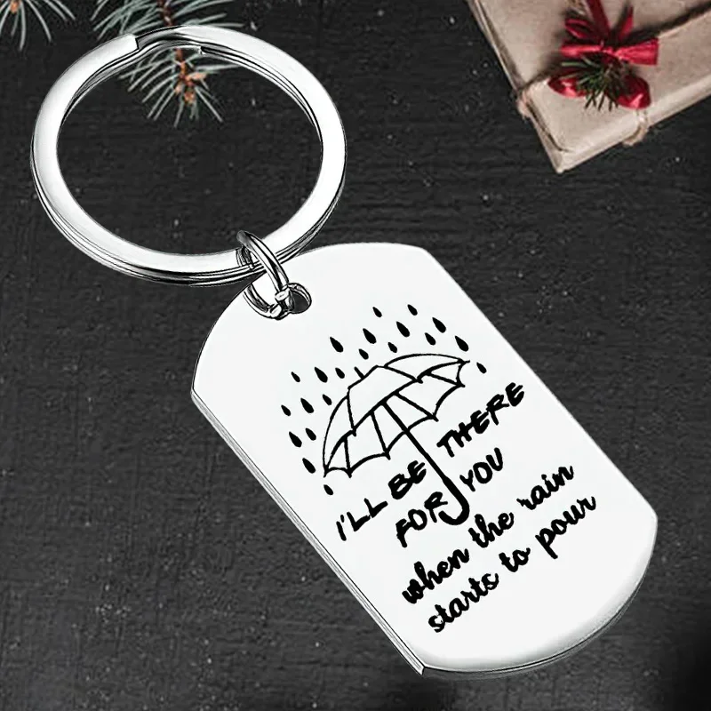 Cute Best Friend Keychain Pendant I'll Be There for You BFF Friends Gifts Key Chain Keyring Friendship Christmas Birthday Gifts