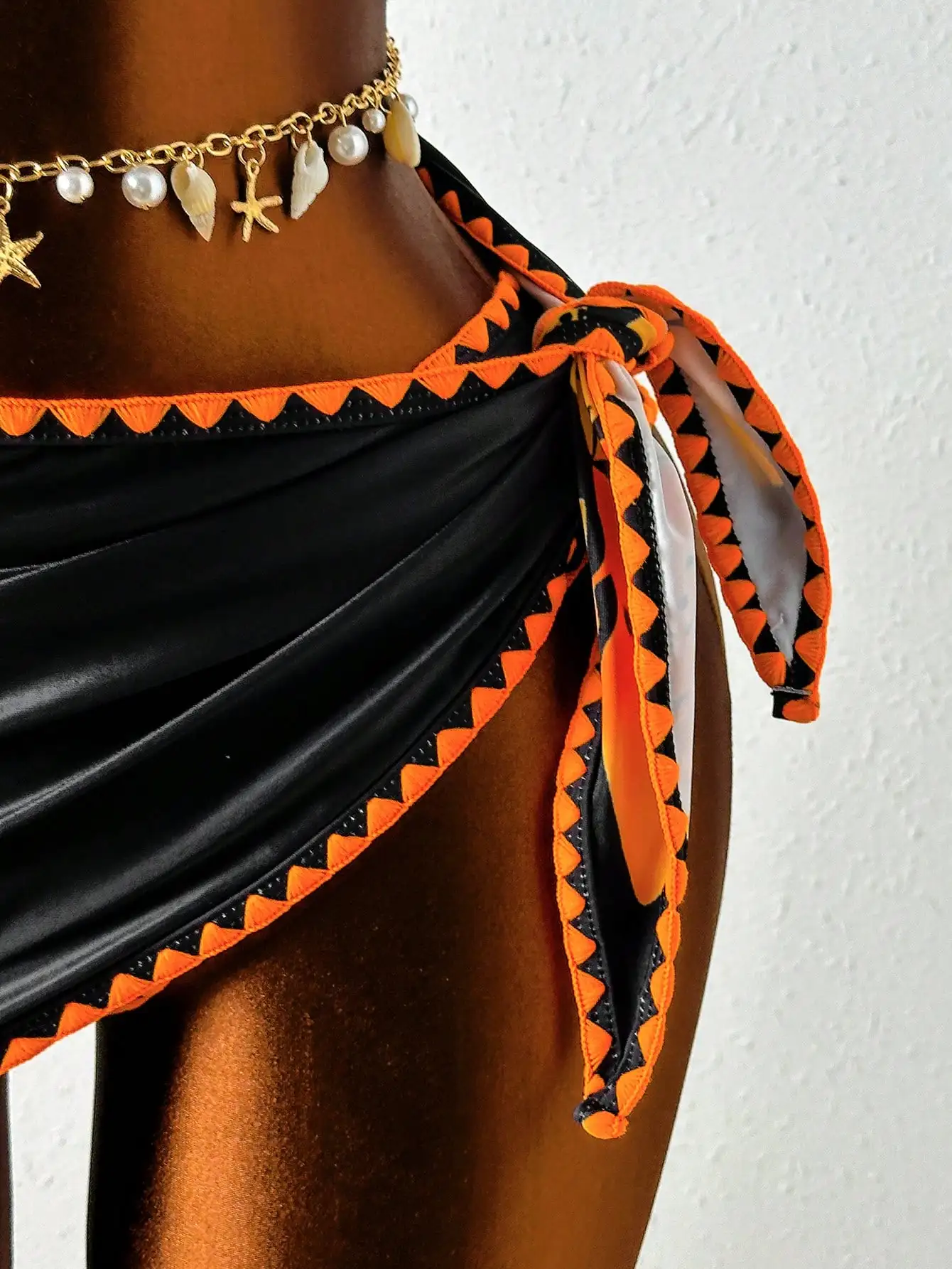 

Floral Print Backless Sexy Bikini Set With Side Tie 3 Piece For Beach Vacation Summer