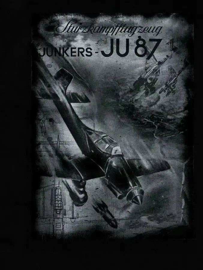 Plane Junkers Ju 87 Stuka Flieger T-Shirt 100% Cotton O-Neck Summer Short Sleeve Casual Mens T-shirt Size S-3XL