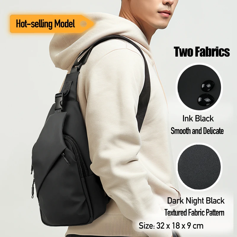 Men’s Chest Bag Waterproof Brand Crossbody Bags Fancy High-quality Sling Pack Fashion Single Shoulder Pack Male Backpack Travel