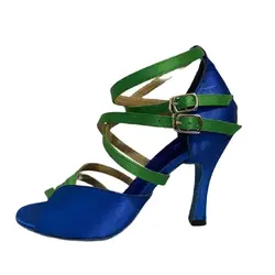 New Woman Latin Dance Shoes Ladies Girls Ballroom Dancing Shoes Sneaker 8.3cm Suede Soft Sole Jazz Salsa Party Latin Dance Shoes