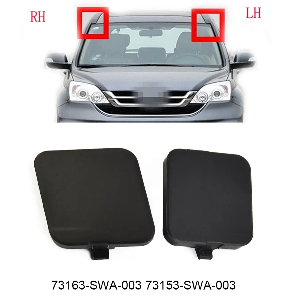 High Quality Material Windshield Side Lid Cover Black 73163-SWA-003 ABS Plastic Lid Cover 1 Pair 73153-SWA-003 For Honda