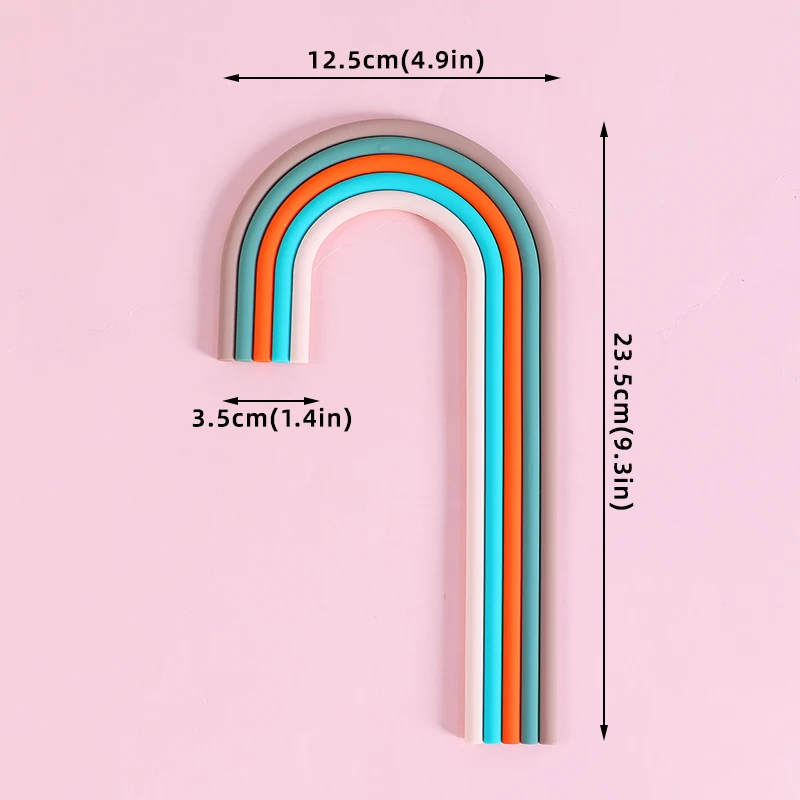 Regenbogen-Kuchenaufsatz, buntes Regenbogen-Thema, Kuchendekorationszubehör für Jungen oder Mädchen, Geburtstagsfeier und Hochzeit, Babyparty-Dekoration – Detail 8