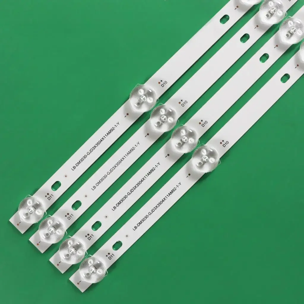 4 個 LED バックライトストリップフィリップス 50PUS6504/12 50PUS6554/12 50PUS6554 50PUS6504 LB-DM3030-GJD3X3504X11AM92-1-Y