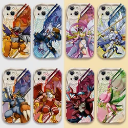 Digimon New Anime 3D Wave Case For Samsung A73 A72 A71 A55 A54 A53 A35 A34 A33 A25 A24 A23 A15 A14 A13 A05 A04 A03 4G 5G Cover