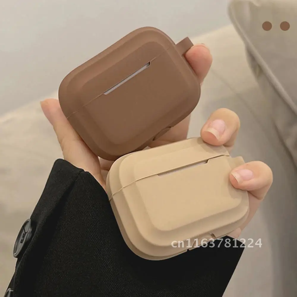 

Matte Soft Silicone Solid Color Earphone Case For Airpod 3 New Wireless Bluetooth Headset Charging Box For Airpods 1 2 Pro