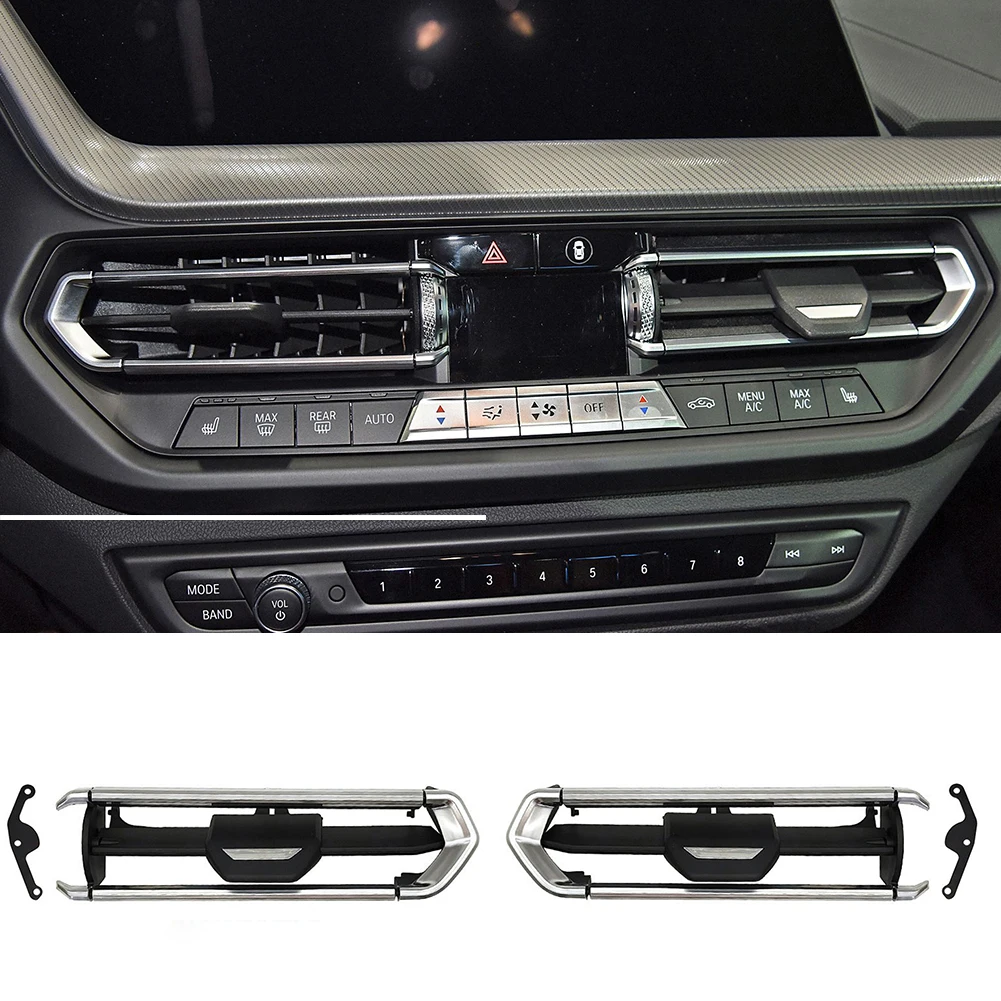 

Front Middle AC Air Vent Grille Outlet Repair Kit Front Air Outlet Grille Slide Repair Kit Parts For BMW 2 3 4 Z4 Series G20 G28