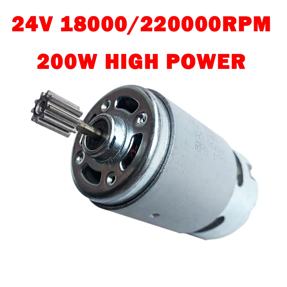 10T 24V RS555 200W Children's Electric Car Motor, 24V Off-Road Power Wheel Engine