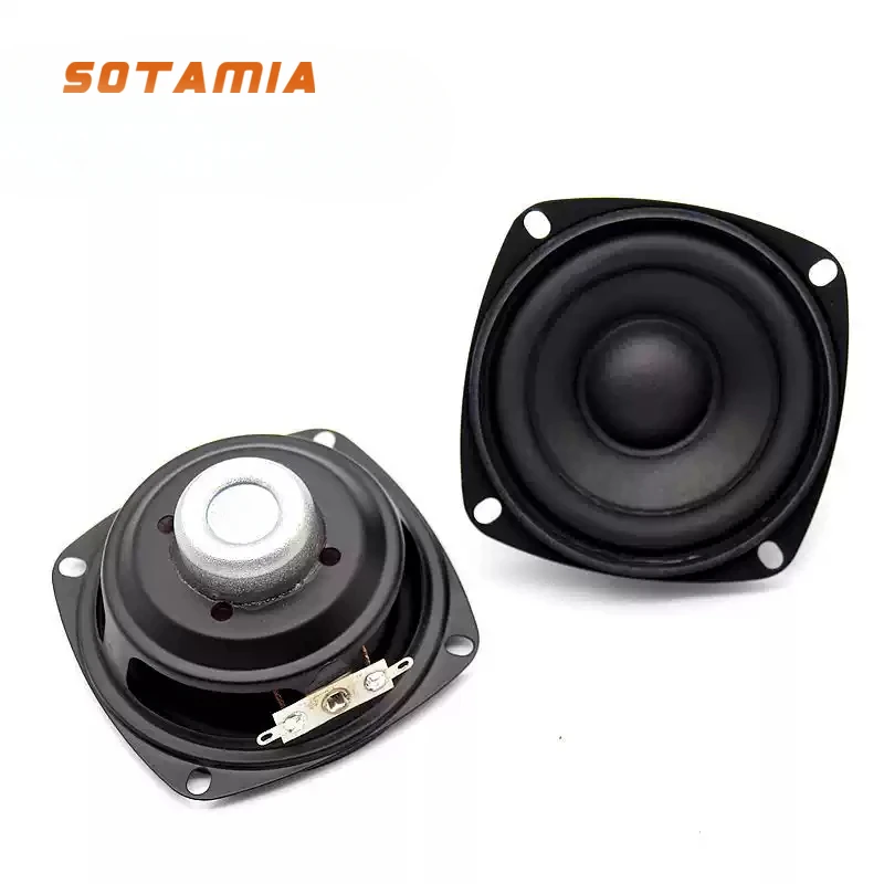 SOTAMIA 2 個 3 インチフルレンジサブウーファースピーカー 4 オーム 15 ワットマルチメディア Hifi 音楽 Bluetooth スピーカーサウンドオーディオホームスピーカー