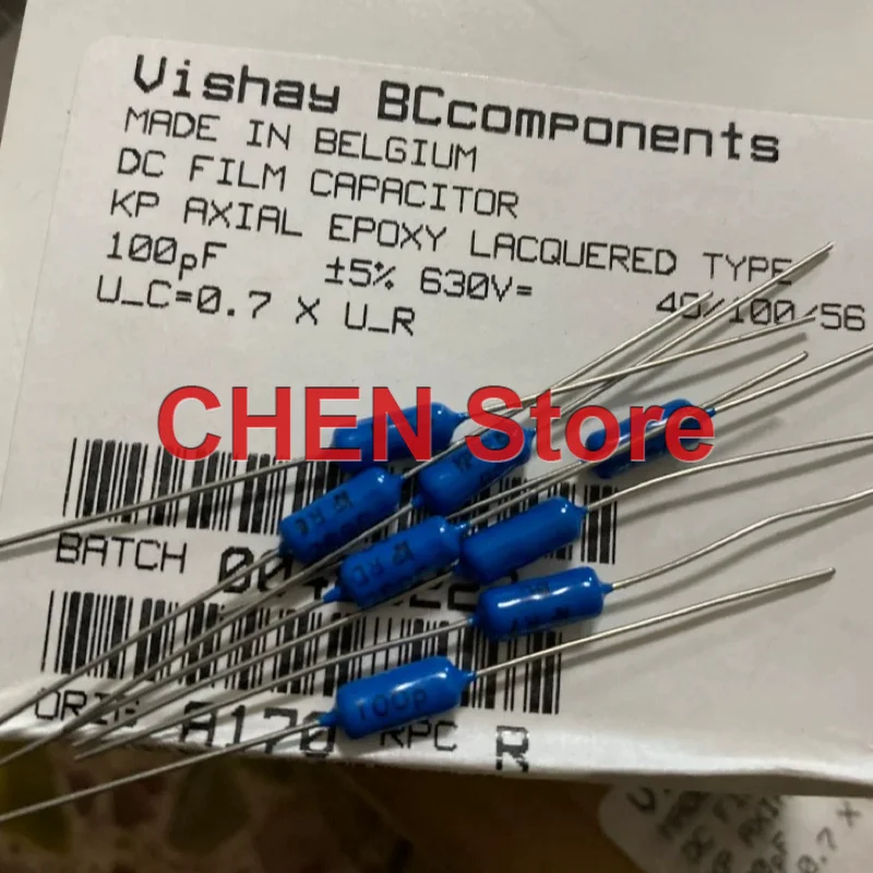 

20PCS/lot original BC VISHAY KP464 630V100PF 4X10MM PH 100PF 630V 101 Tin film tin foil guitar capacitor free shipping