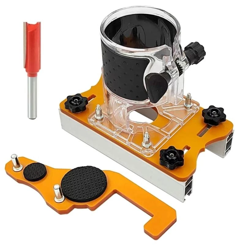 

Y1AD Router Base 2 in 1 Palms Router Base Aluminum Accurate Slotting for Chamfer