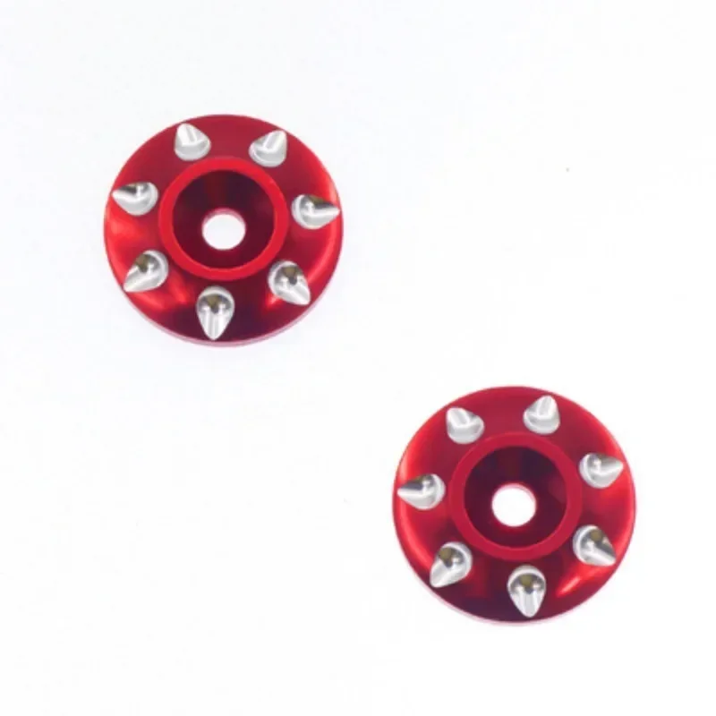 CatRC CatRC 2pcs Metal Wing Mounting Tail Washer M3 Screw Gasket For 1/10 1/8 RC Car Off Road Buggy Short Course Truck