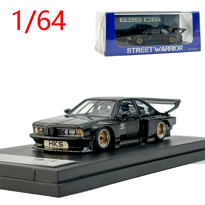 

Литой под давлением масштаб 1/64 BMW E24 635 CSI, широкий корпус из сплава BMW E24 635 CSI Sharknose, модель суперкара, статическая коллекция, дисплей