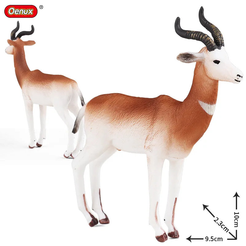 Childre Simulation Animal Toys Wild Animal Models Solid Green Antelopes Horses