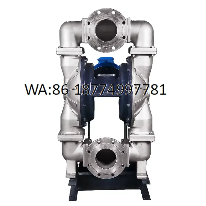 custom DBY3S-125P High Pressure Stainless Steel Double Diaphragm Pump 5 Inch Oil Transfer Alkali Resistant OEM 7 BAR Max for