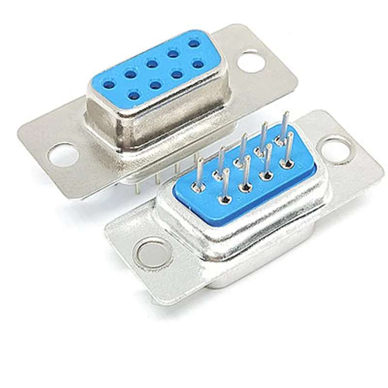 2PCS D-Sub Plug-in Board Socket DP9/15/25/37 Pin Male & Female RS232 Connectors for PCB Soldering