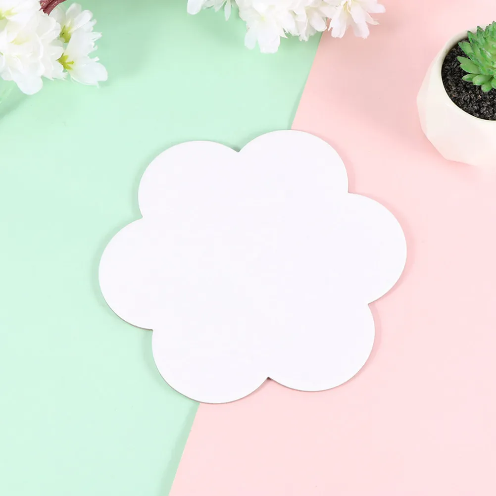4Pcs Oil Painting Canvas Boards Flower Shape Cotton Artist Canvas Panel Blank Stretched Canvases for Acrylic Oil Paint Student