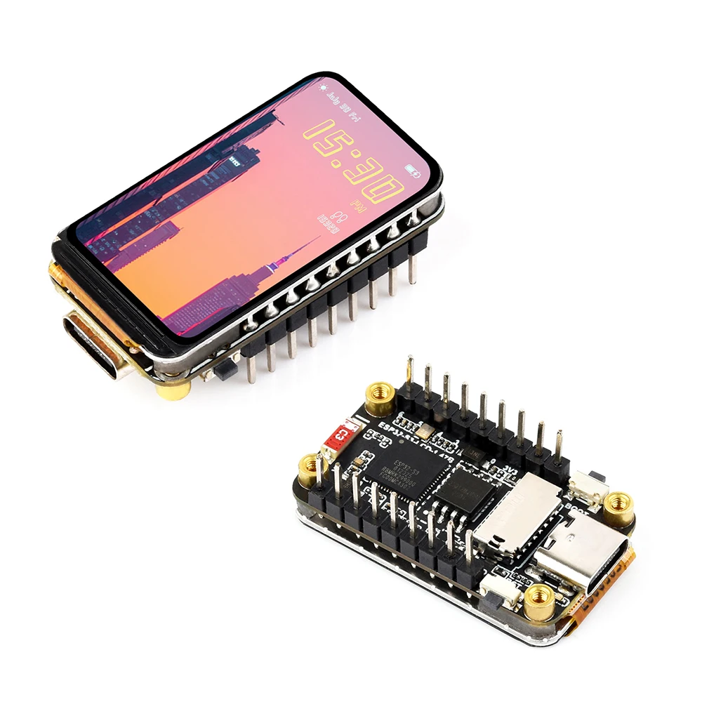 ESP32-S3 1.47-Inch IPS LCD Screen Development Board WiFi Bluetooth Dual Core Processor 172×320 Resolution RGB LED Display Module
