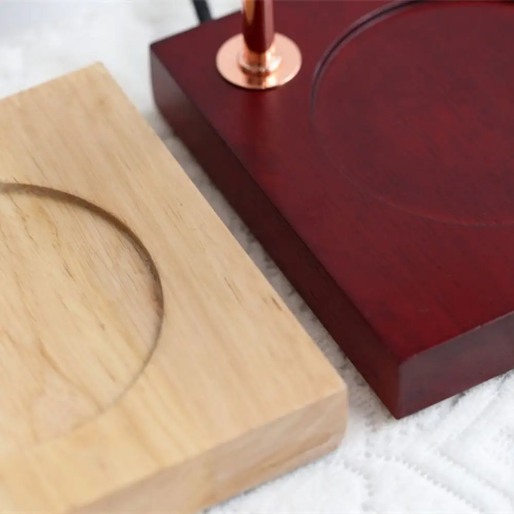 Wood Candle Warmer Lamp Melter Aroma Fragrance Melting Light Bedside Desk Lamp Dimmable Timer Modern Home Decor Lighting