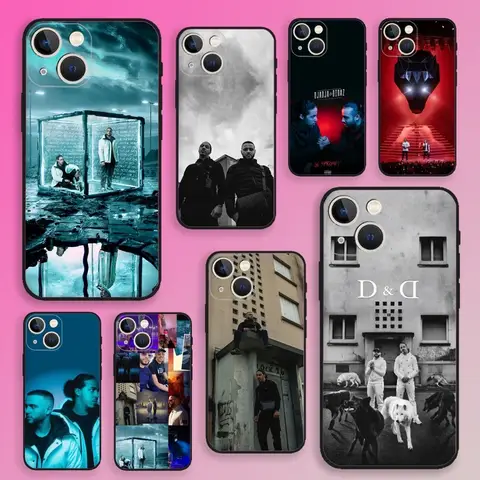 Djadja Dinaz Rap Group Phone Case For iPhone 16,15,14,13,12,11,Plus,Pro Max,XS,X,XR,SE,Mini,8,7 Soft Silicone Black Cover