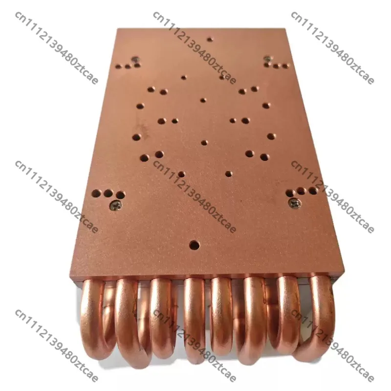 High Power Copper Tube Air Cooling Heat Sink, Copper Radiator for TEC Semiconductor, Laser, AI Chip, IGBT and LED Bead Cooling