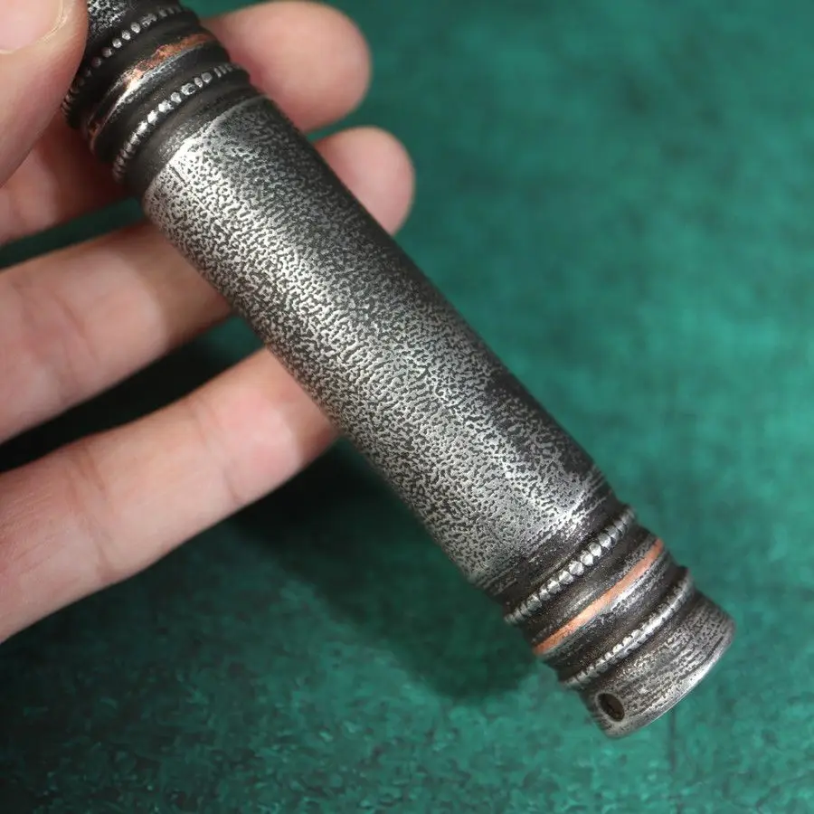 Handmade Copper Inlaid Tiantie Armored Flute Tibetan Ethnic Style Short Flute