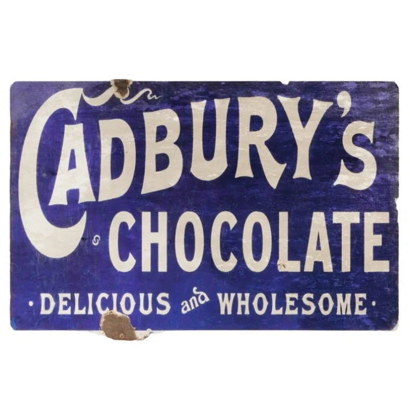 Placa Metálica Decorativa con el Delicioso Chocolate Cadbury's