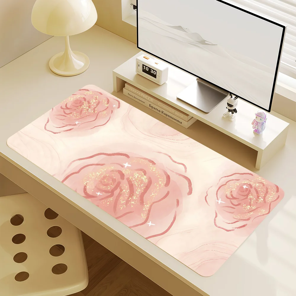 Mouse Pad MousePad Non-slip Lockedge Office Kawaii Student Gaming Flowers Thickened Various Large Writing Pad Cushion