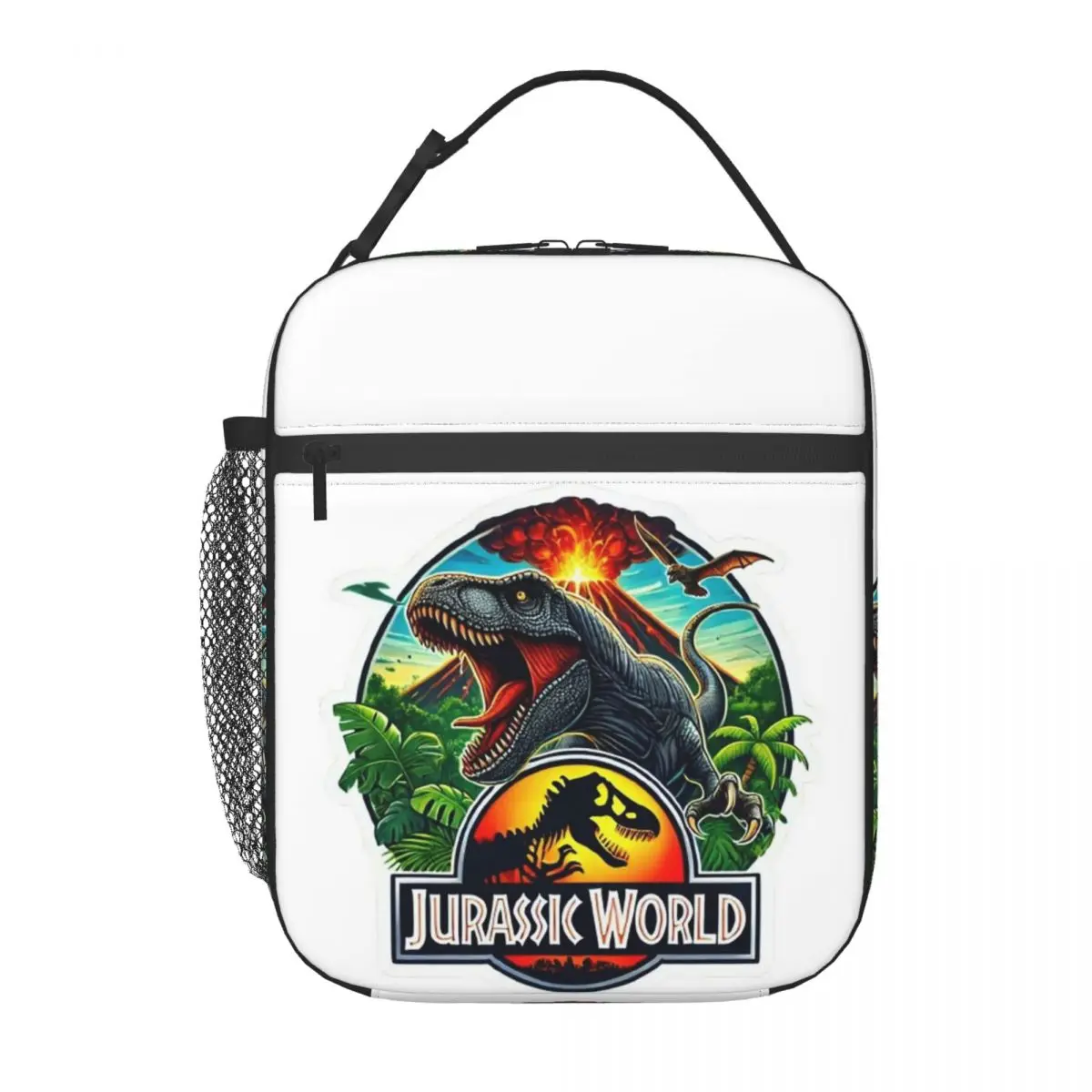 Jurassic World Dinosaur Movie Insulated Lunch Bag for Women Kids Leakproof Food Boxes Thermal Lunch Box Tote