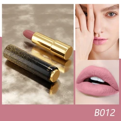 Pink Nude Lipstick Matte Liquid Lipstick Set Long-Lasting Wear Non-Stick Cup Not Fade Waterproof Lipstick for Women