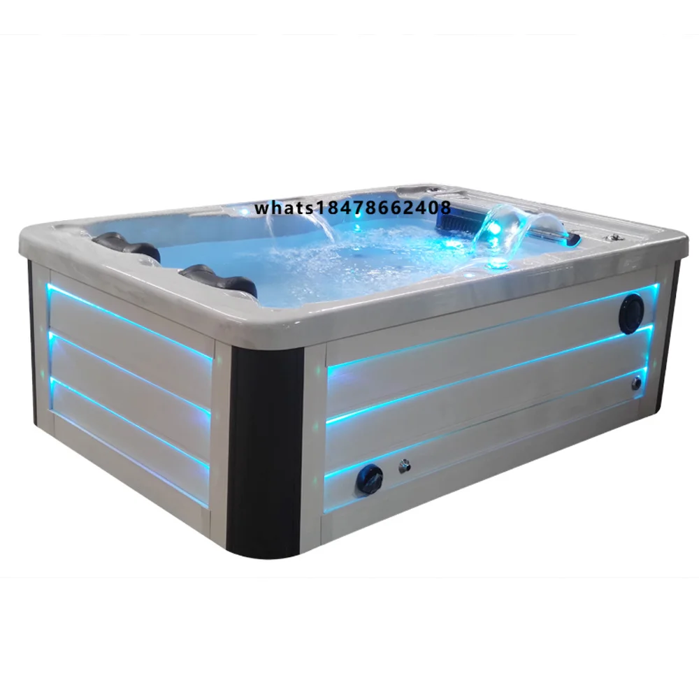 Cheap Price Luxury Acrylic Hot Tub 2 Person Garden Gazebo Hydromassage Bath Tub Jet Overflow whirlpool Massage Bathtub