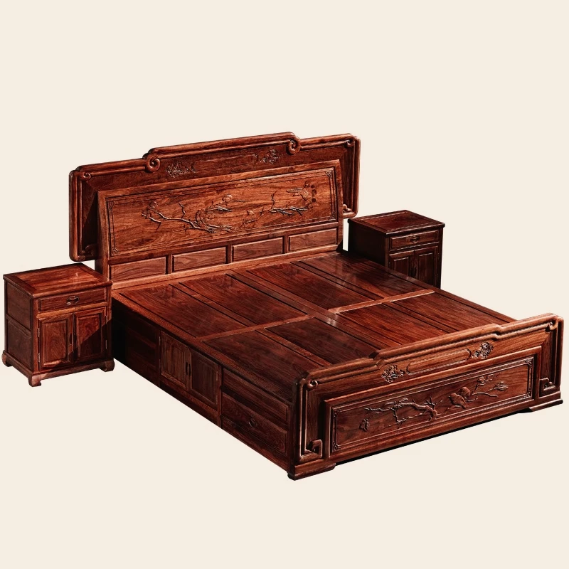 #Headboards Wooden Bed Headboards Double Japanese Floating Modern Platform Bed Double Floor Letto Matrimoniale Trendy Furniture
