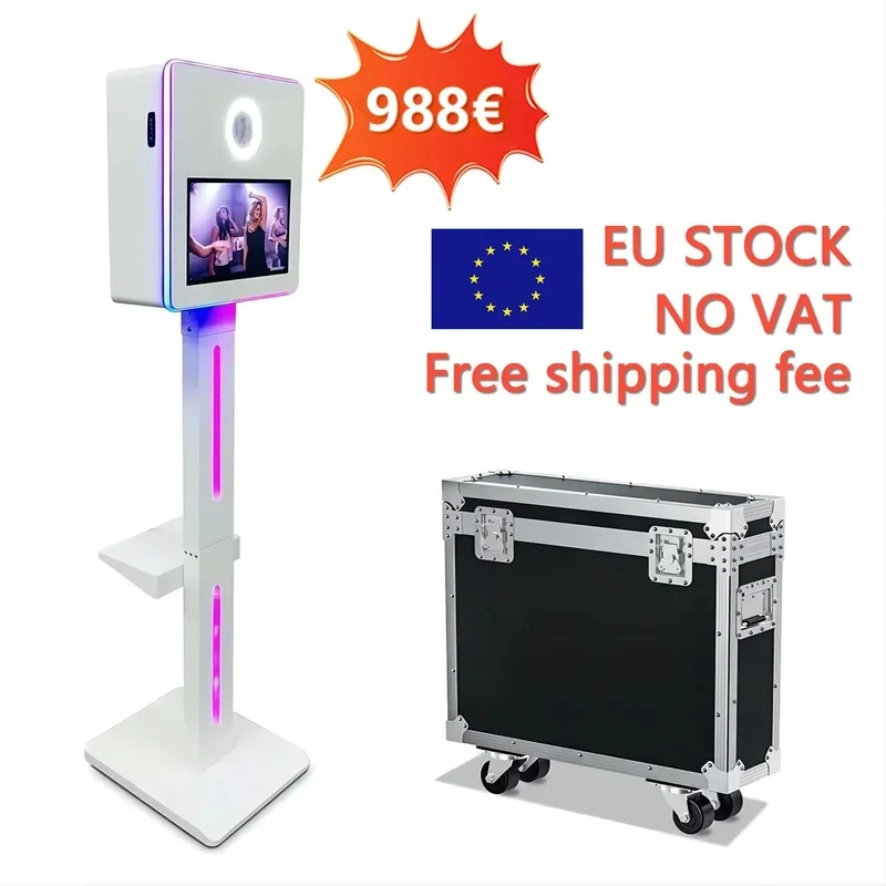 2027 New 15.6 Inch Touch Screen DSLR Photo Booth Machine Selfie Camera PhotoBooth Protable for Wedding Party Events