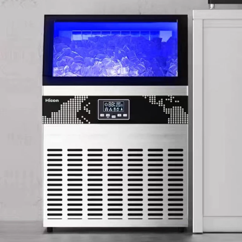 Fully Automated Ice Maker Large-scale Milk Tea Ice Maker Beverages Store Commercial Furniture Macchina Del Ghiaccio ZYZBJ60