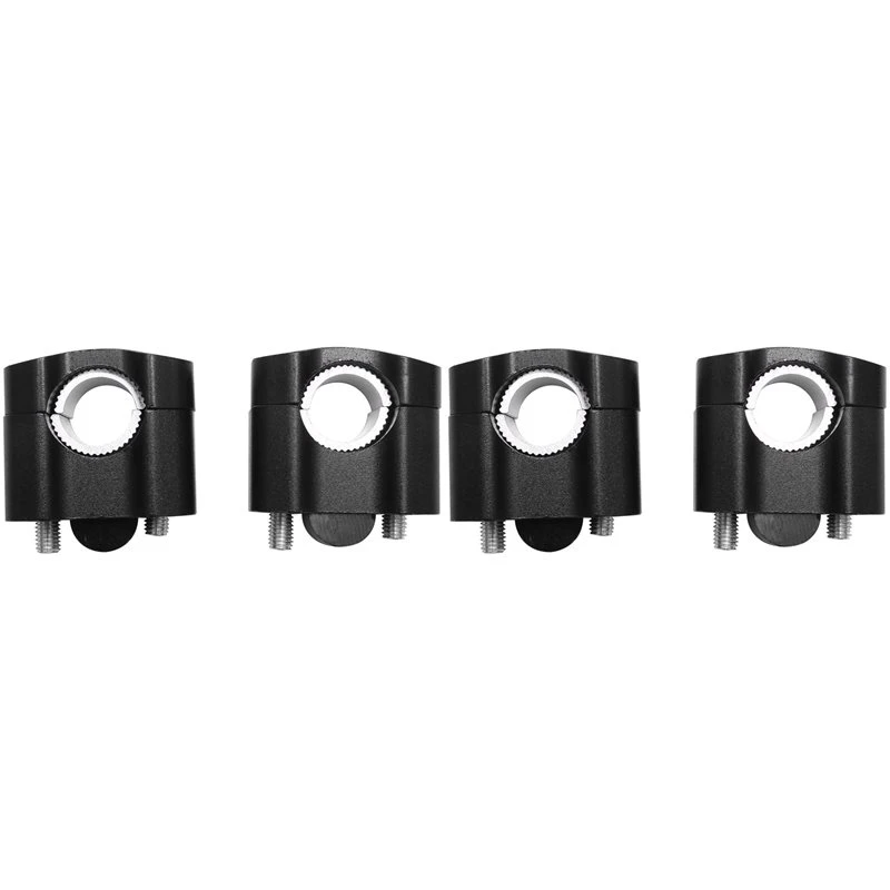 A48P-2 Pair Cnc 22Mm 28Mm Handlebar Risers Adapter For 7/8 Inch 1-1/8 Pit Dirt Motorbike For Harley Kawasaki Suzuki Black