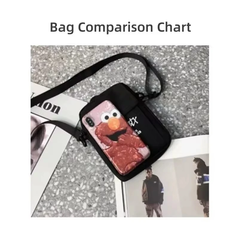 Street Hip Hop Shoulder Slung Mobile Phone For Teenagers Japanese Classic Small Bag Magazine