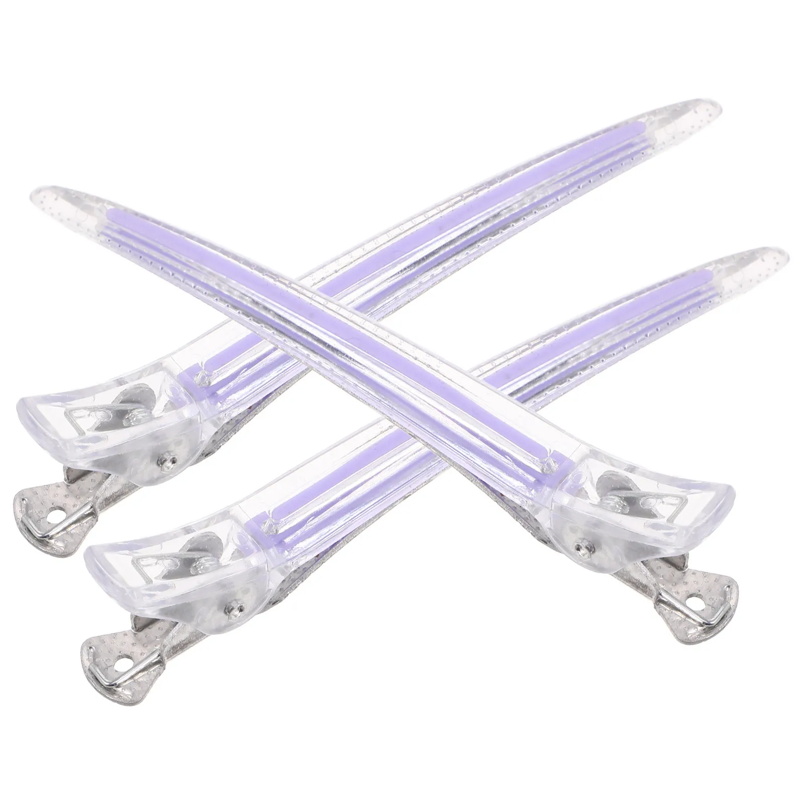 

3Pcs Purple Plastic Alligator Hair Clips Non-Slip Hair Styling Tools Duck Billed Sectioning Clips Hairdresser Accessories