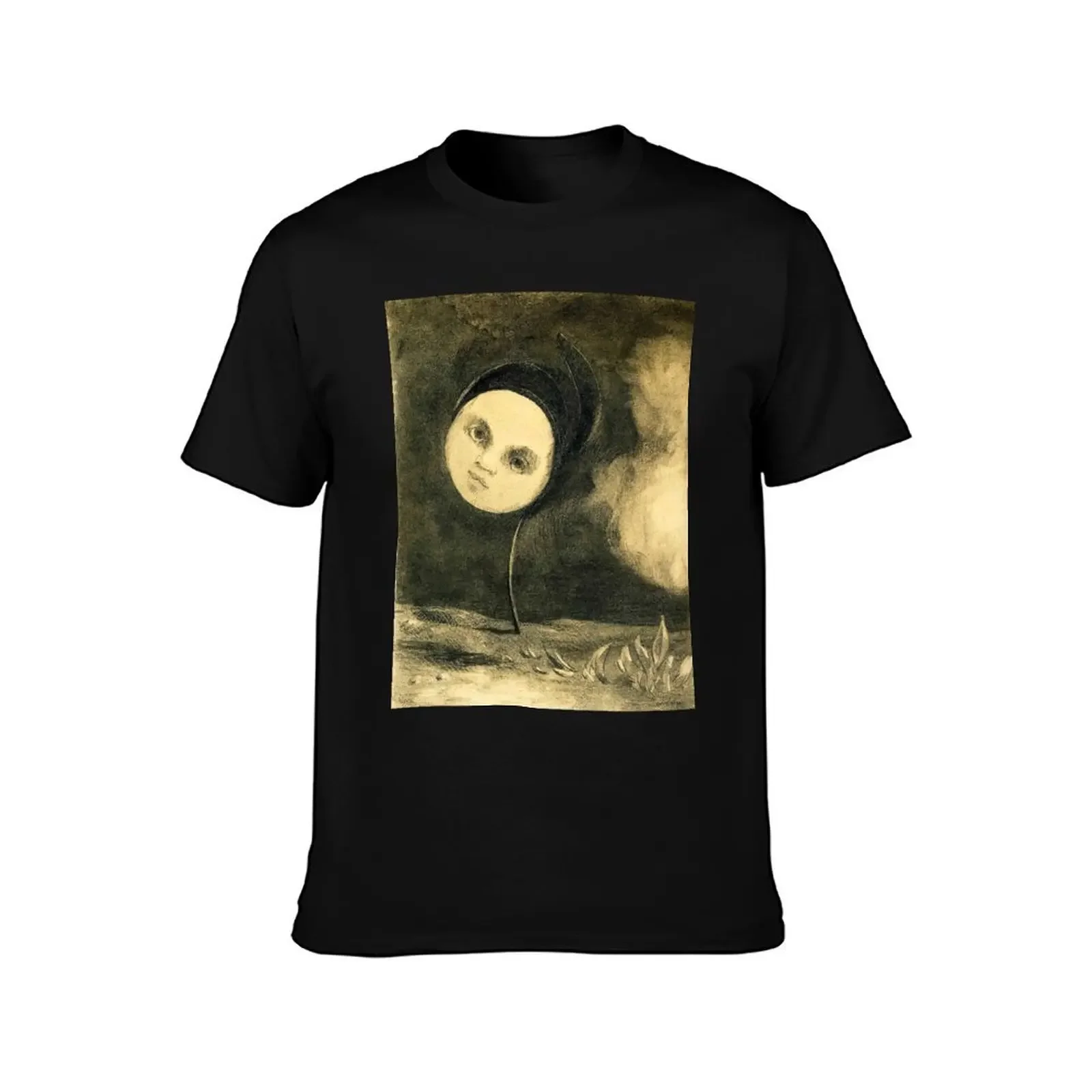 HD Strange Flower , by Odilon Redon (1880) High Definition T-Shirt customizeds funny gifts street wear mens funny t shirts