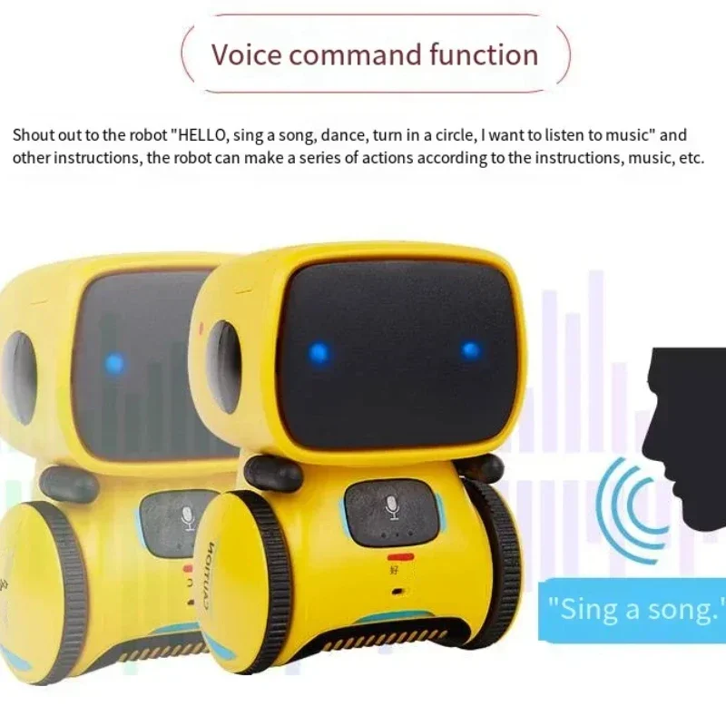 Robot de juguete interactivo EI: 3 modos idiomas, juegos de baile y codificación para niños de 3 a 12 años