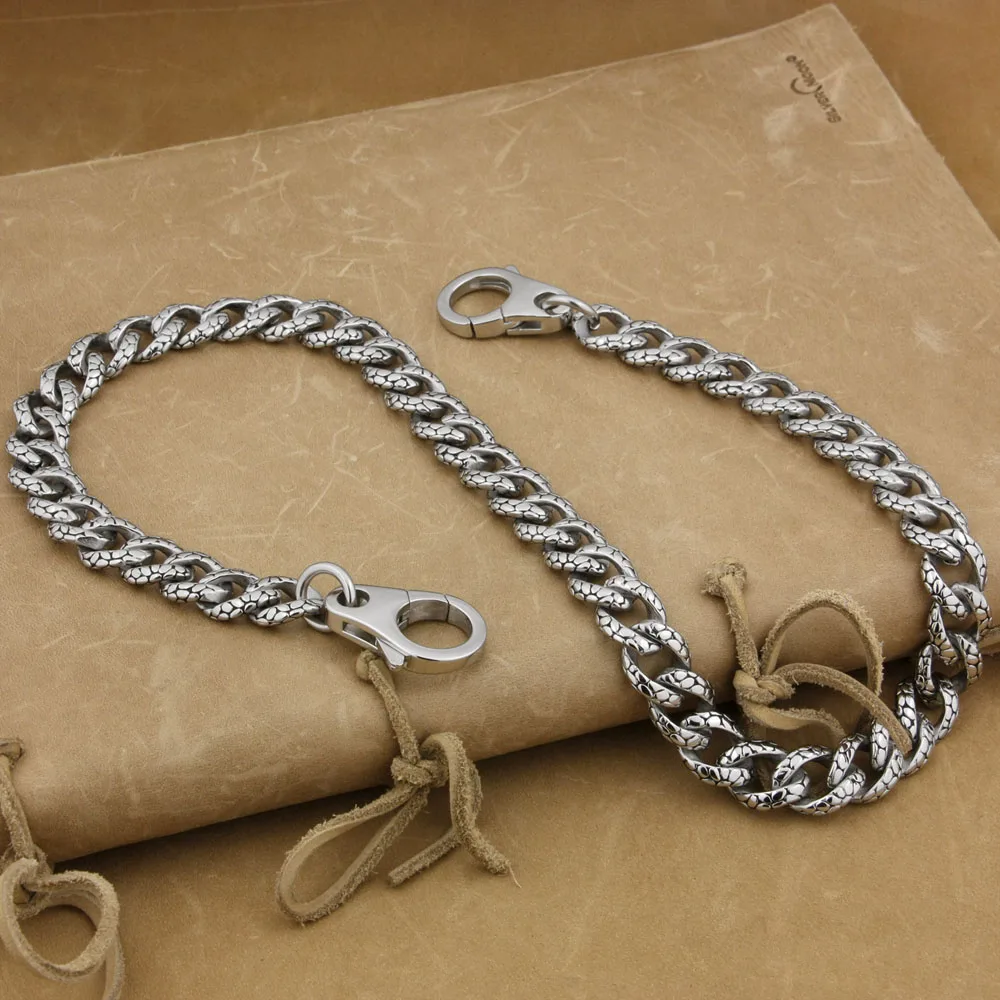 Stainless Steel Punk DIY Accessory KeyChain Biker Rock Wallet Chain 5A019WC