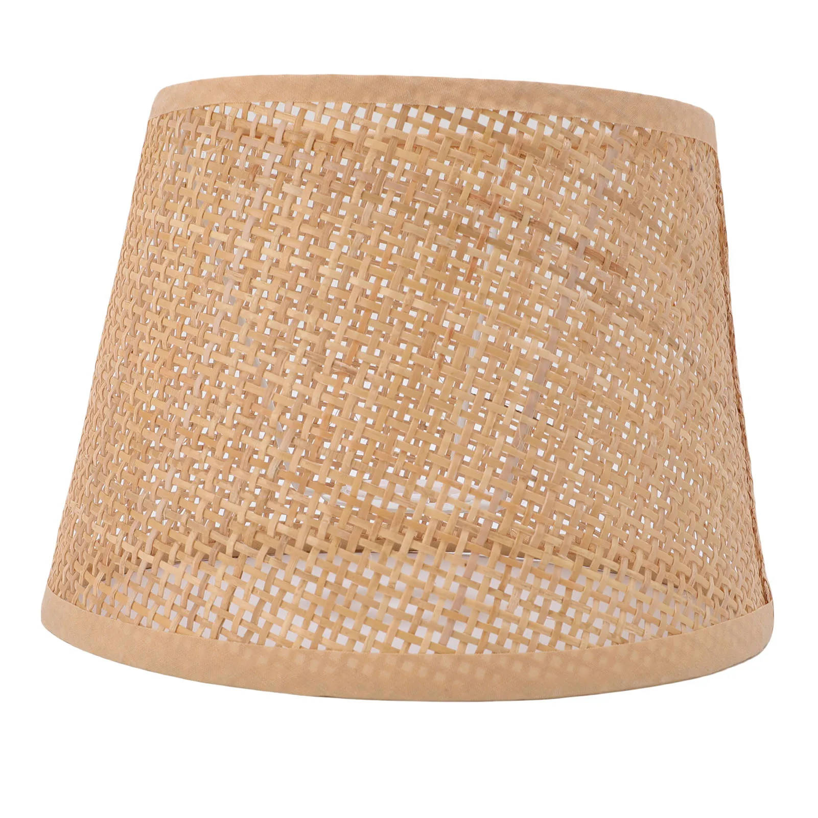 Lamp Shade Retro Hand Crafted Rattan Woven Lampshade Compatible with E27 E14 Table Lamp Ceiling Lamp Pendant Lamp