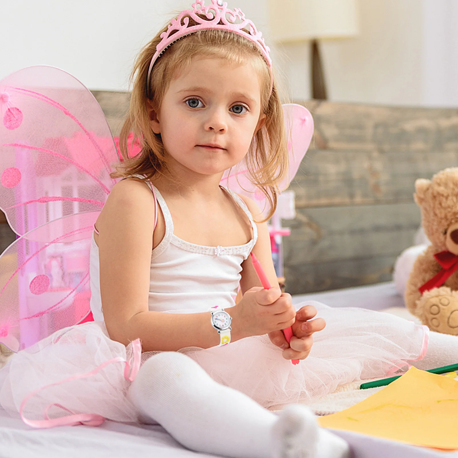 Reloj de pulsera Banda de silicona ajustable de alta calidad Números claros Esfera transparente Tiempo fácil de leer Precioso regalo para