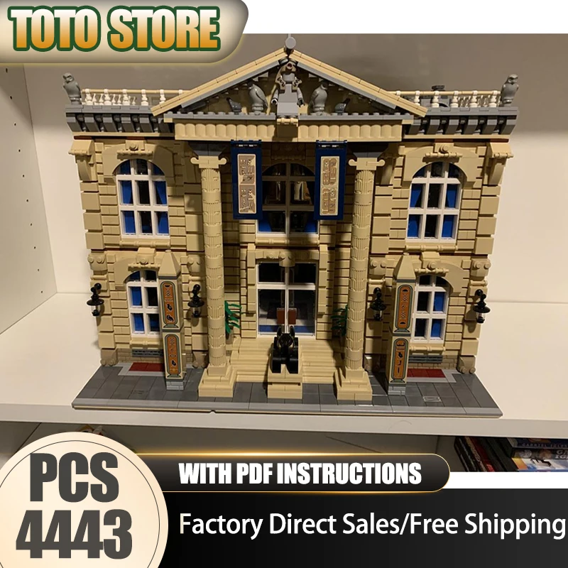 

City street View Model Moc Building Bricks Egyptian Museum Model Technology Modular Blocks Gifts Christmas Toys DIY Assembly