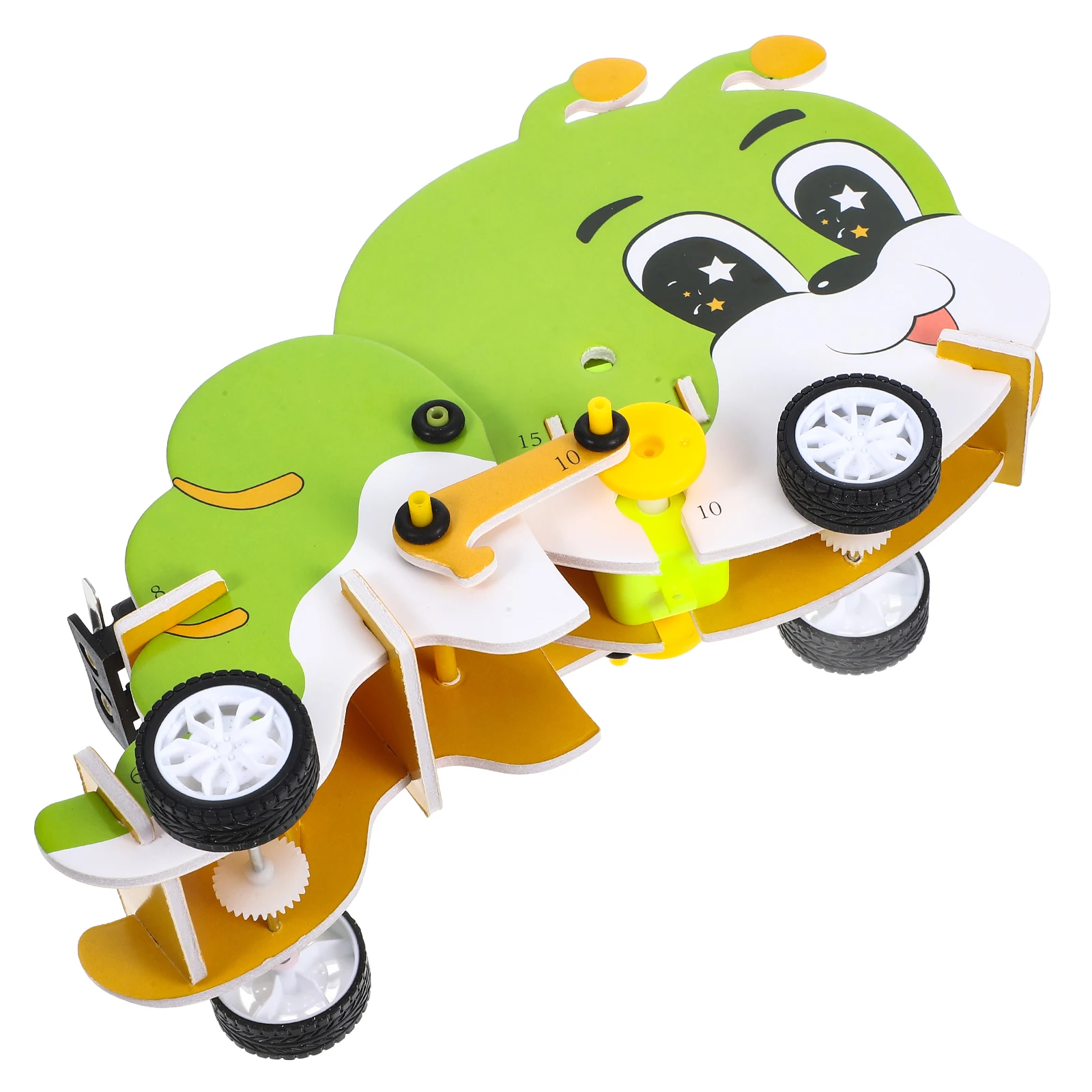 

Caterpillar Robot Toy Car Plaything Kids Educational Board Multi Functional Safe Long Use Children Cognition While