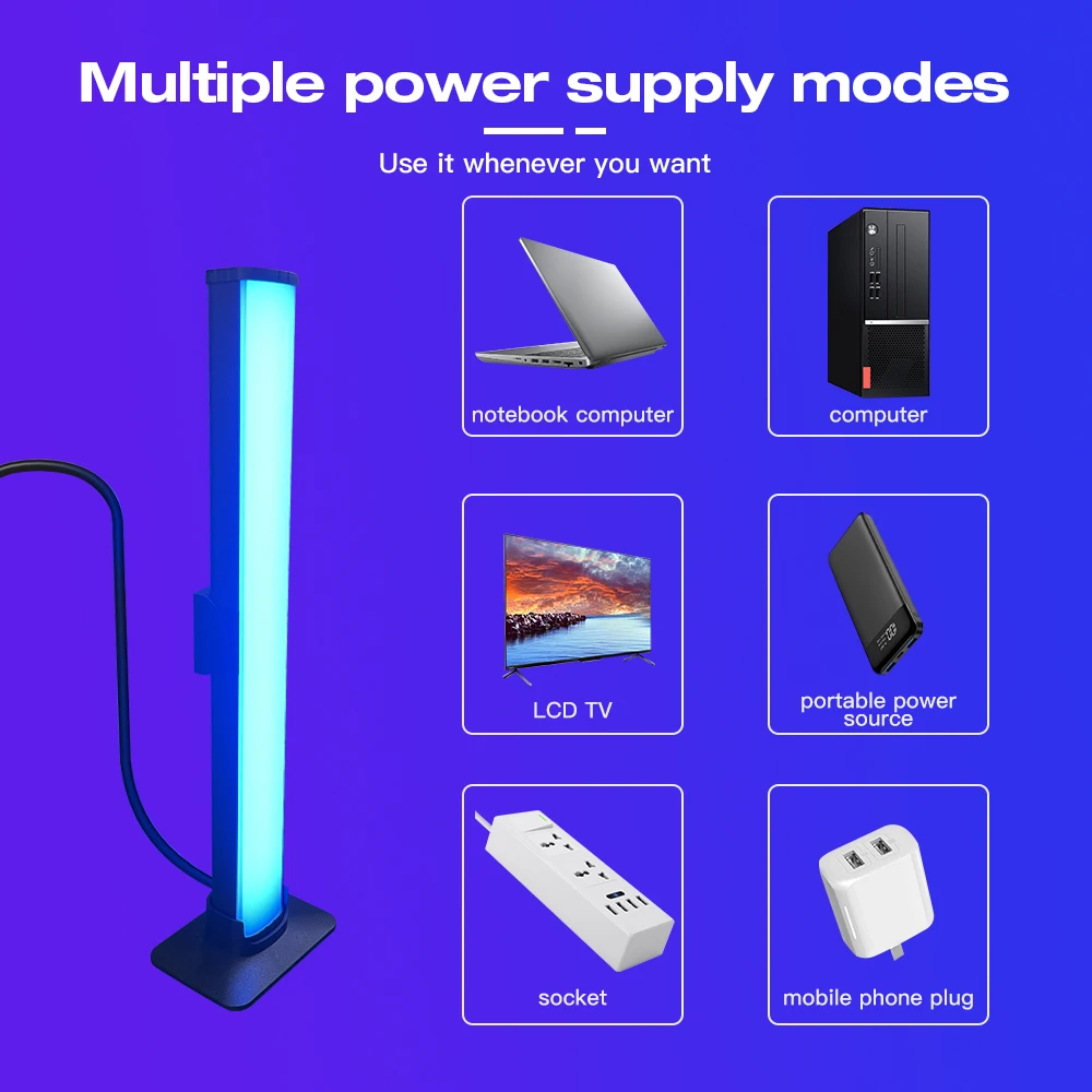 GLEDOPTO 4W Smart LED Light Bar,  ZigBee 3.0 DC5V RGBCCT Smart LED Lamp Tuya Smart Life Homey Alexa App Voice RF Remote Control