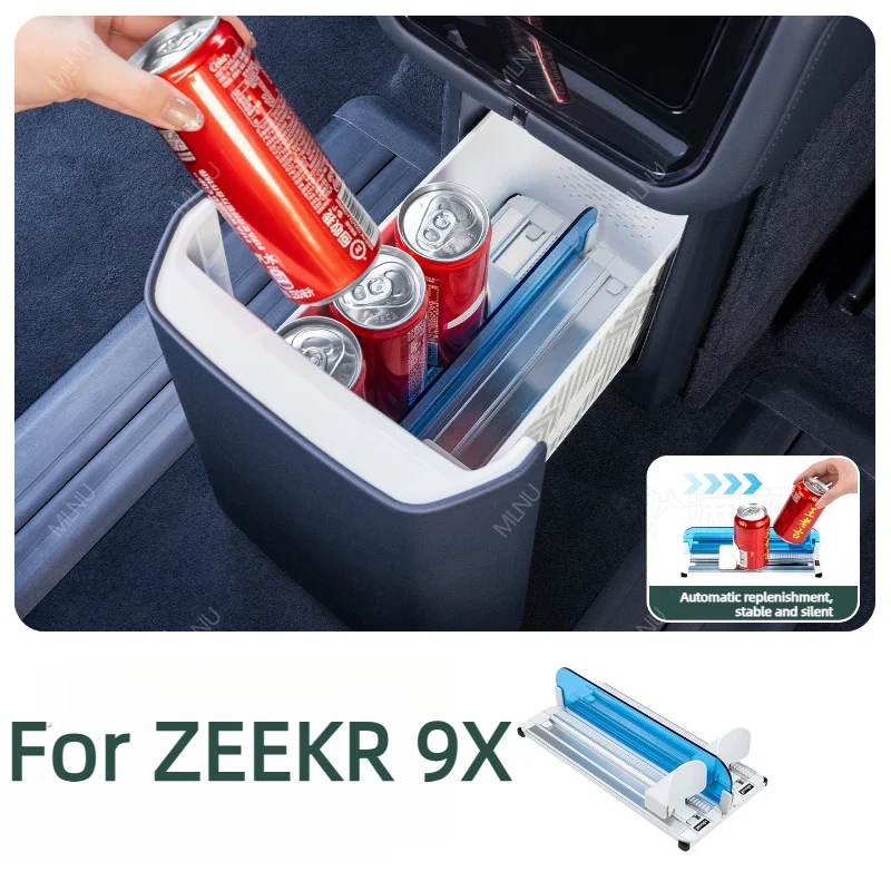Fridge Pusher For ZEEKR 9X 2025-2026 Accessories ABS Material Auto-Push Non-Slip Silent Scratch-Proof Waterproof Oil-Proof