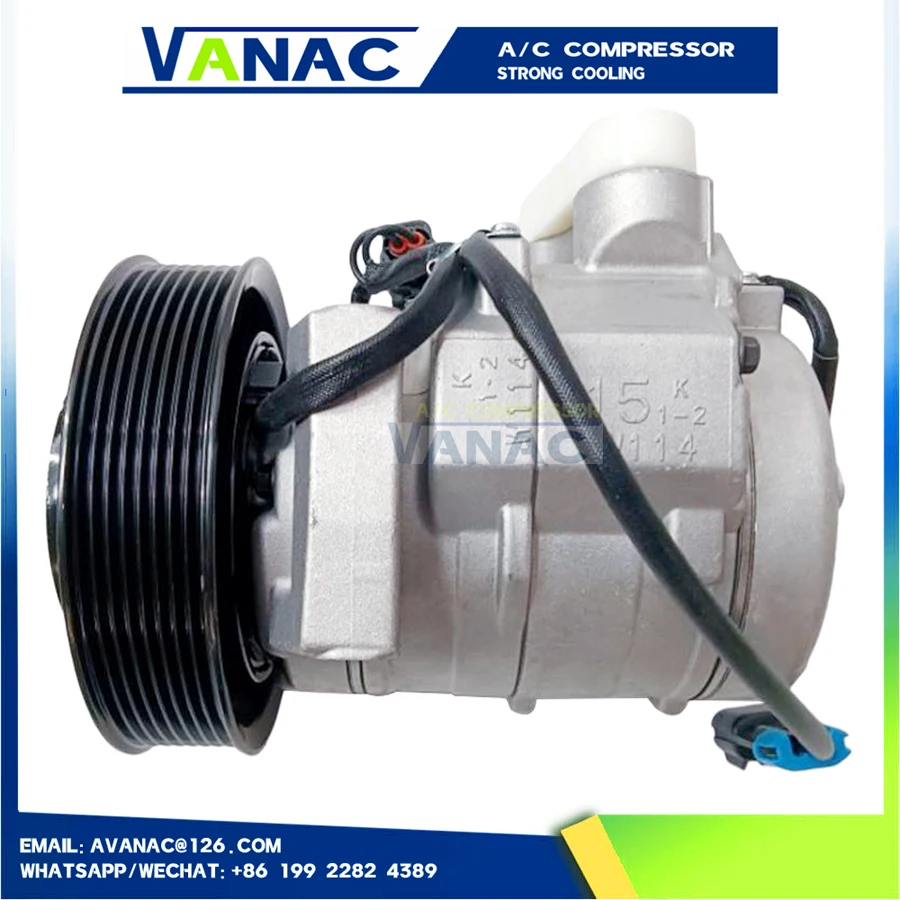 Compresor de Aire Acondicionado 10S15C A2265772000 2265772000 4472801501 447280-1501 447280 1501 para Freightliner Cascadia Cummins 2011-2015