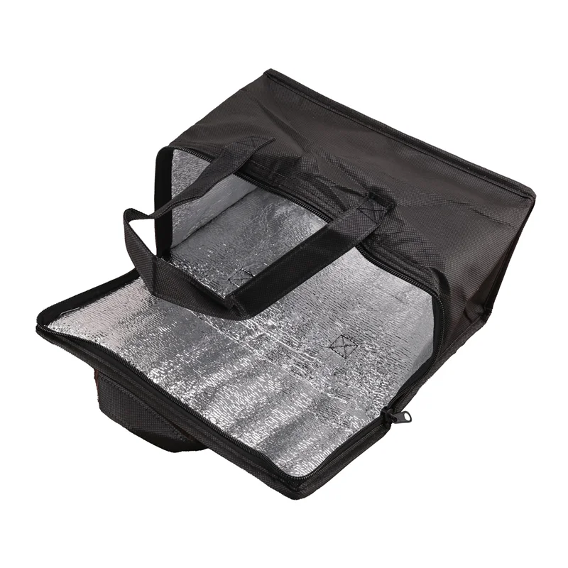 

【Must-Haves】 Изолированная сумка для продуктов из 2 упаковок: сверхпрочная складная сумка для хранения покупок на молнии для горячего и холодного многоразового магазина